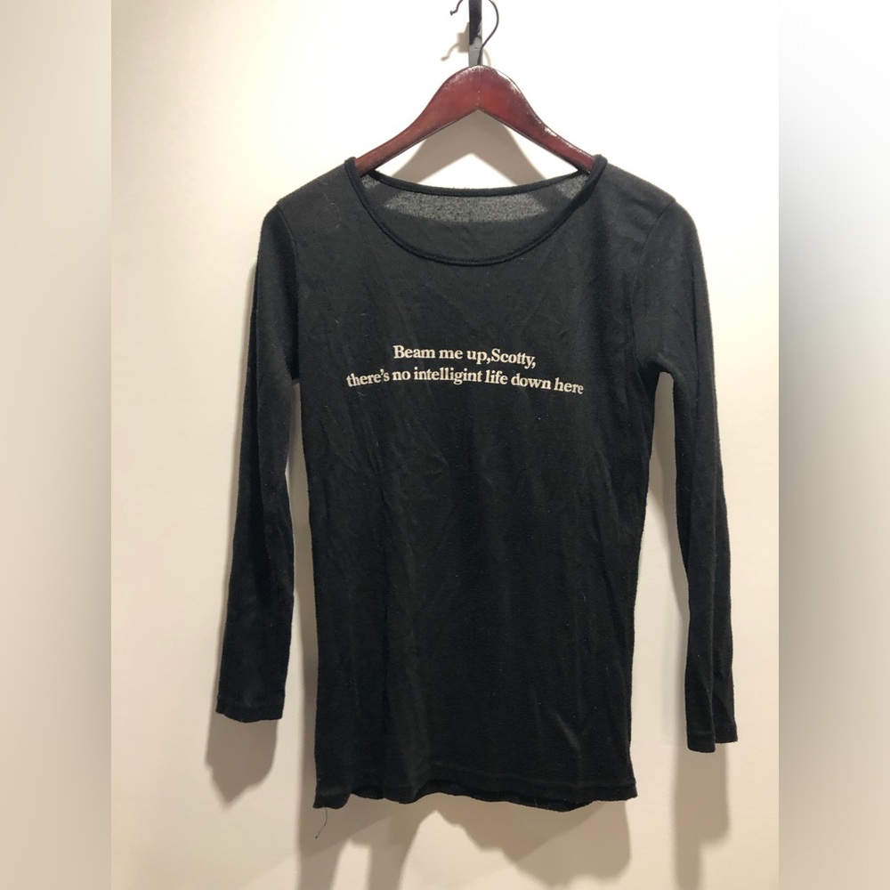 Black Long Sleeve Women's Top